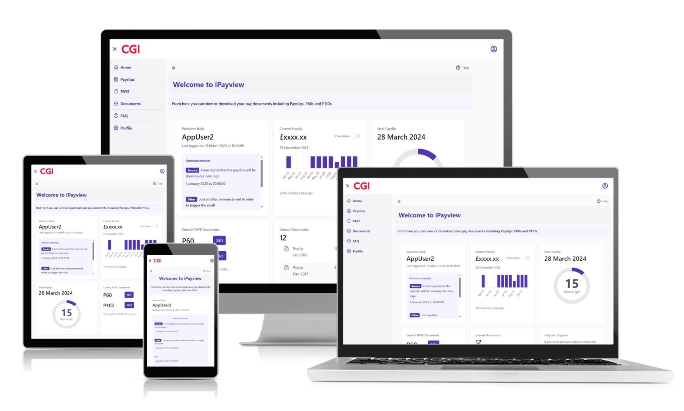 Modernised iPayview Login Screen
